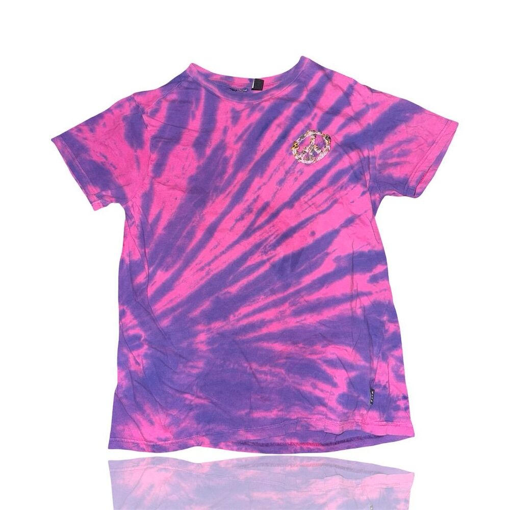 Vans Sk8-Hi Forever Tie Dye Graphic T-Shirt Unisex Size M Multicolor